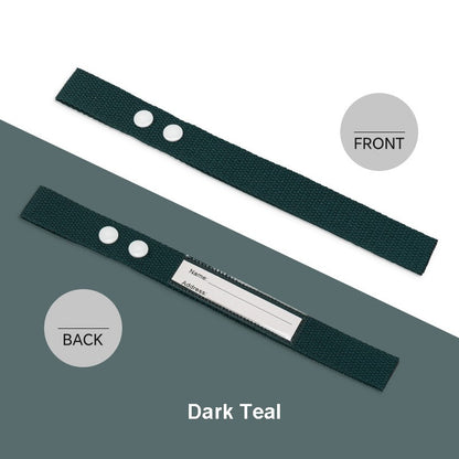 Cotton Luggage Strap Travel ID Tag Bag Claim Tag Airline Bag Tag with Back Info Card