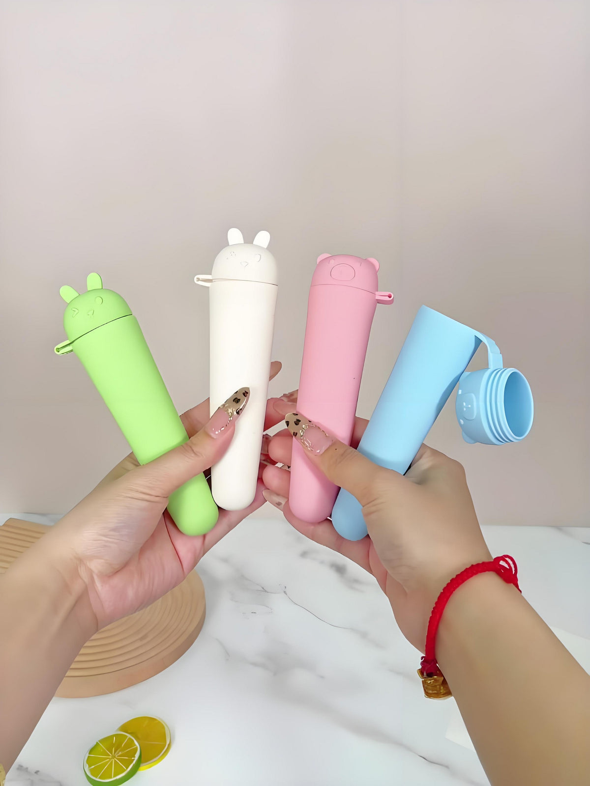 Rabbit Shaped Ice Cream Maker Reusable Silicone Ice Pop Molds for Homemade Treats