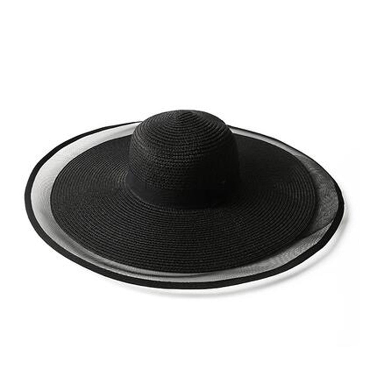 Women's Folable Floppy Hat,Wide Brim Sun Protection Straw Hat, Summer UV Protection Beach Cap