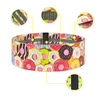 25 LBS Fitness Resistance Band for Workout Fabric Exercise Loop Band Exercise Band