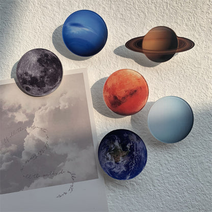 The Moon Shaped Acrylic Album Memo Clip Bag Binder Sealing Clip Food Bag Clamp-Two Sides Imprint