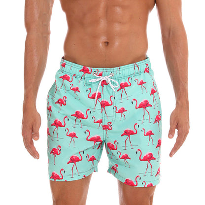 Men's Beach Shorts With Two Side Pockets And Back Pocket
