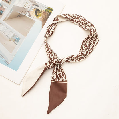 35" x 2" Full Custom Leopard Neckerchief Long Hair Ribbon Neck Scarf Handbag Wrap Neck Tie #29