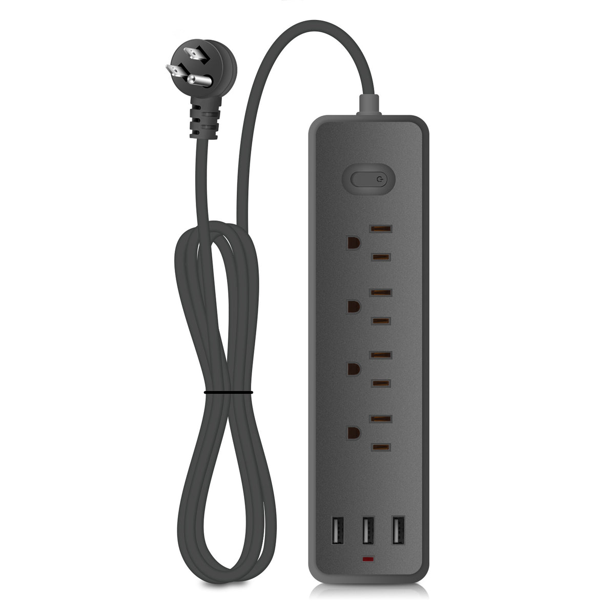 5 outlet power strip in 1.2 meters wired long with/without 3 USB port