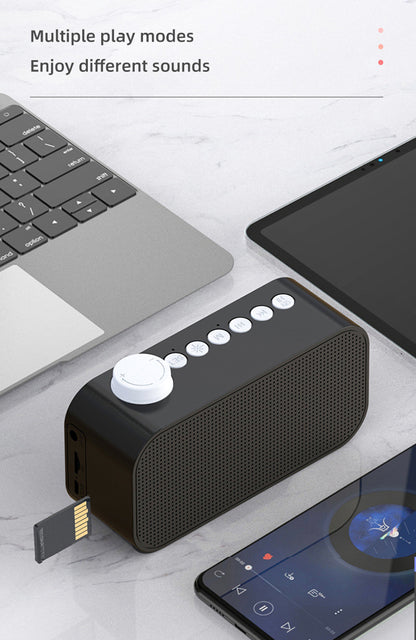 2000 mAh Digital LED Mirror Radio Alarm Clock Wireless Speaker W/Knob And Phone Bracket