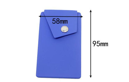 Silicone Phone Wallet w/Button