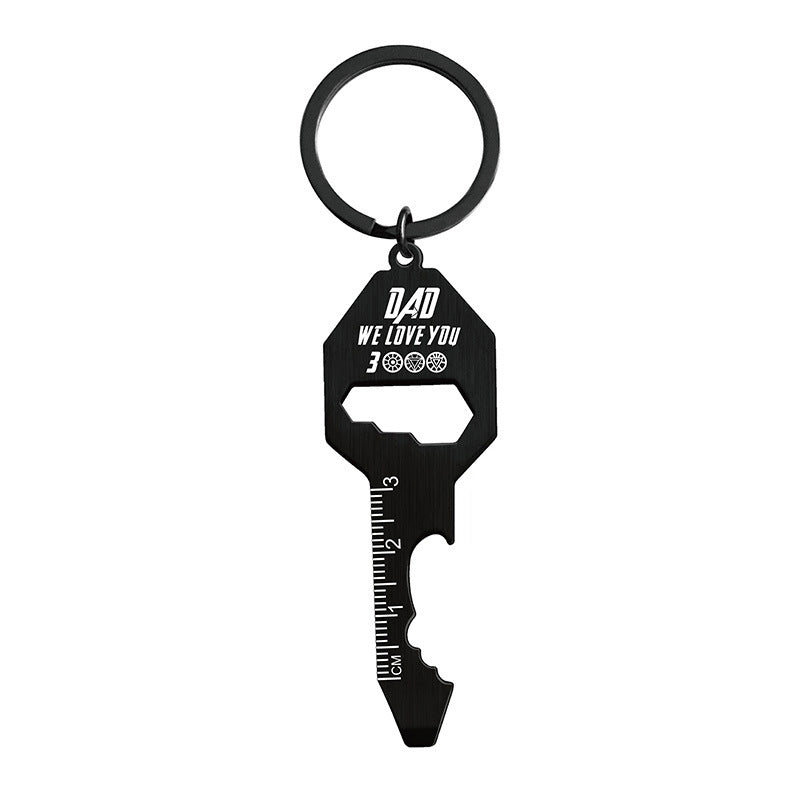 Multifunctional Key Shaped Bottle Opener Keychain #5