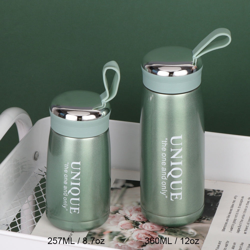 8.7oz/257ML 304 Stainless Steel Mini Insulated Water Bottle With Screw-on Lid Portable Vaccum Mug