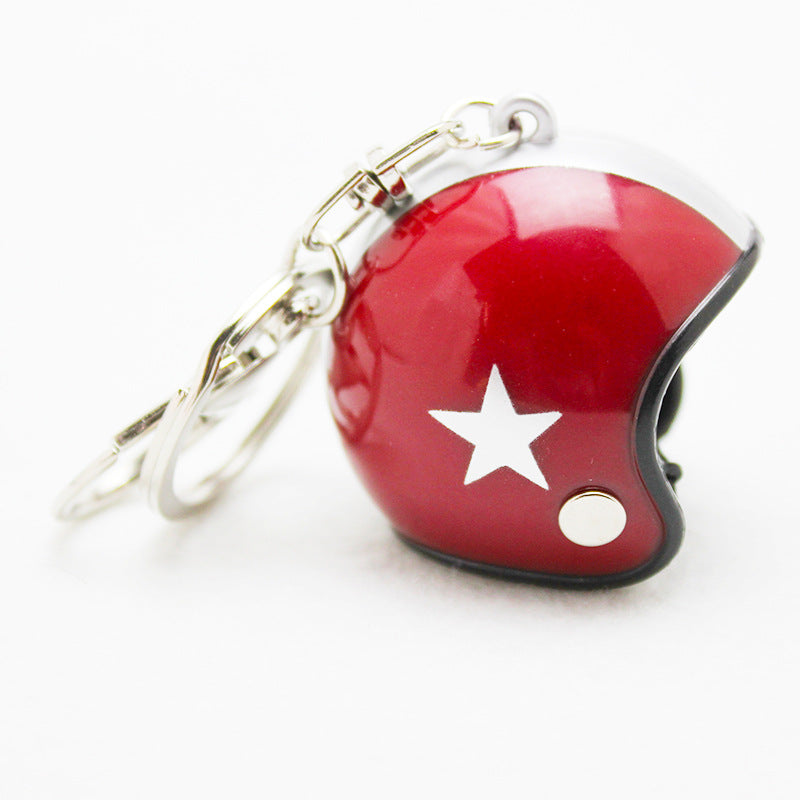Custom Star Motorcycle Helmet Keychain Phone Pendant Bag Keyring Bag Pendant Charm Accessories