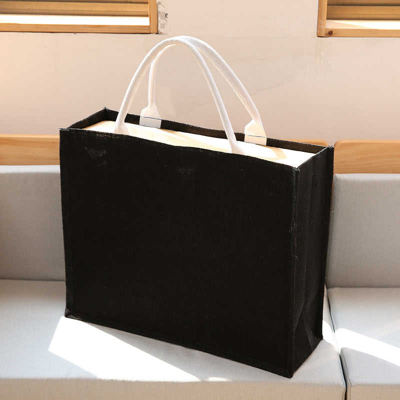 Large Burlap Tote Bag