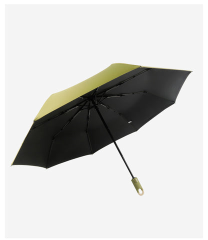 Portable Umbrella with Novelty Carabiner Handle Automatic Three Fold Umbrella