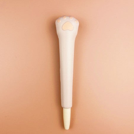 Cat Paw Stress Reliever Pen 2" 1 Squeeze Toy Pen PU Foam Gel Ink Pen