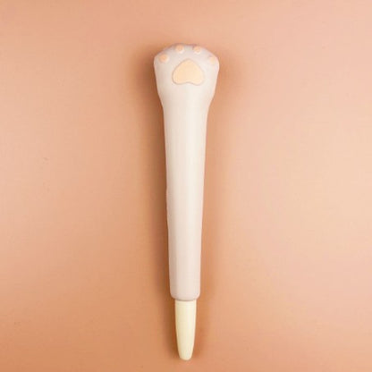 Cat Paw Stress Reliever Pen 2" 1 Squeeze Toy Pen PU Foam Gel Ink Pen