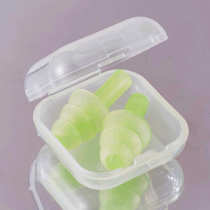 Silicone Earplugs for Noise Reduction Sound Blocking & Sleep Aid