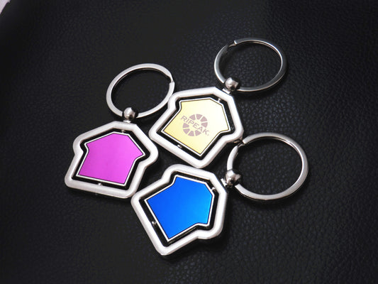 Auto Rotating Keychain House Shape Key Ring