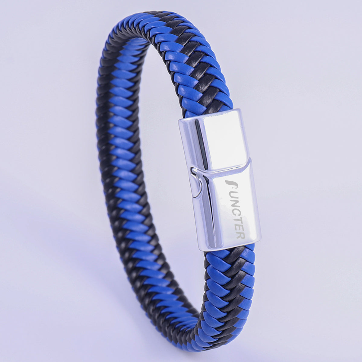 Leather Bracelet with Matel Closure