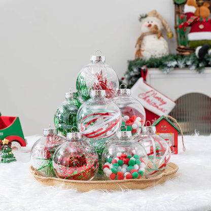 2.36" Acrylic Hollow Ball Fillable Ornaments Ball