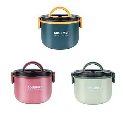 1000ml 304 Stainless Steel Thermal Lunch Box Multi-layer Sealing Combination Basket Picnic Lunch Box