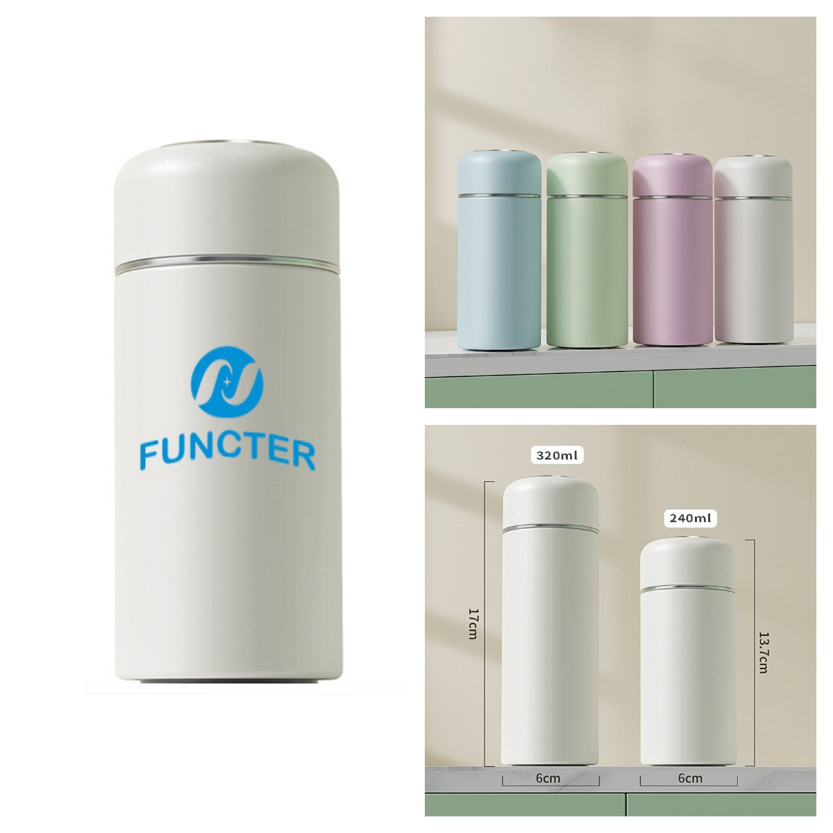 8 oz. Stainless Steel Insulated Water Bottle