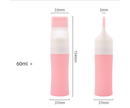 2 OZ Leak Proof Travel Split Bottles For Toiletries Refillable Liquid Container