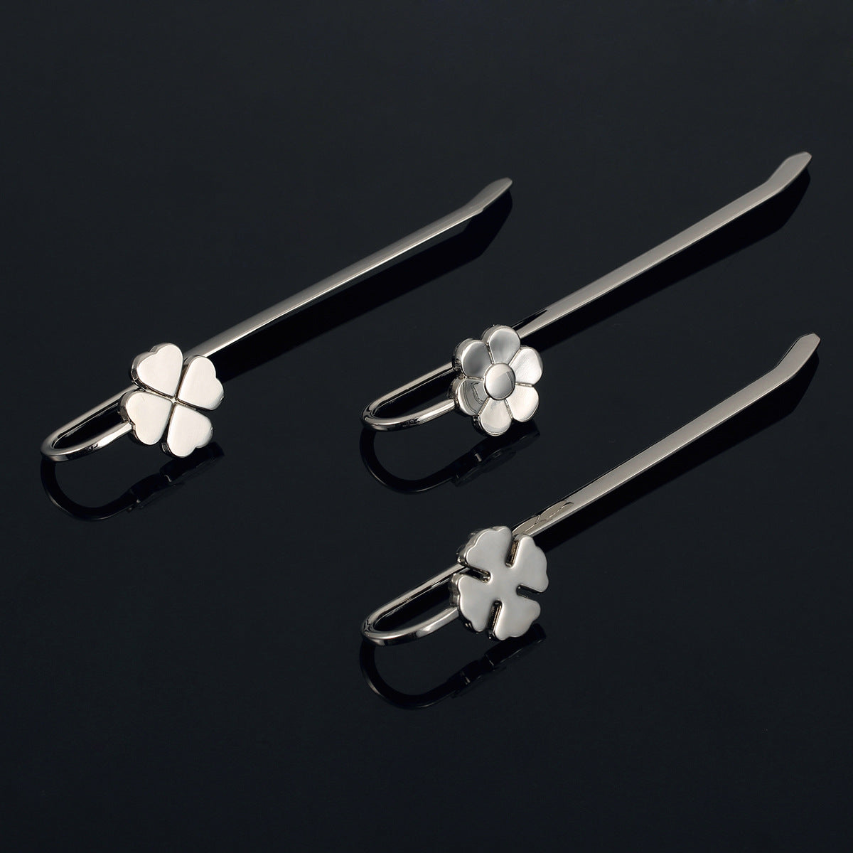 Creative Metal Flower Leaf Shaped Bookmark