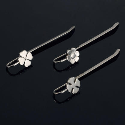 Creative Metal Flower Leaf Shaped Bookmark
