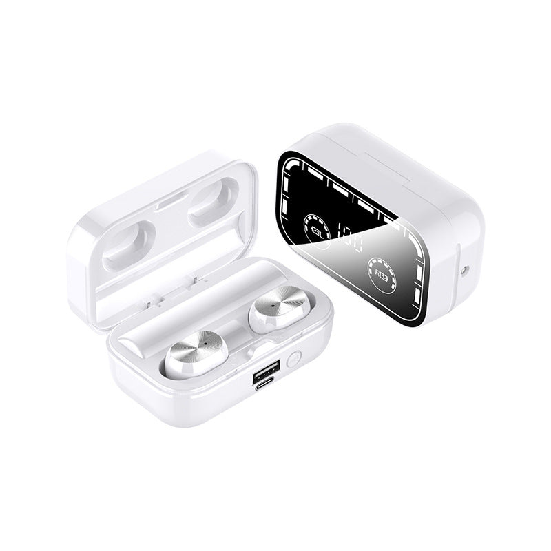 Mirror Surface TWS Earbuds W/600 mAh Power Bank