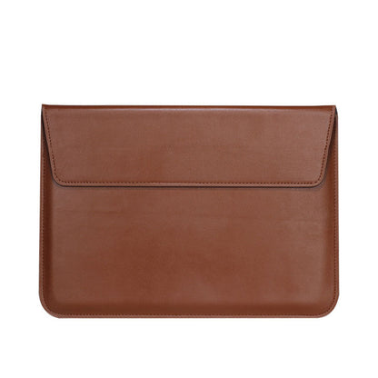 15" PU Leather Laptop Bag Foldable Stand With Magnetic Closure