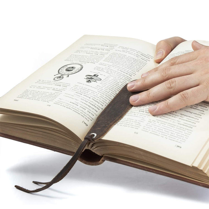 Genuine Leather Bookmark Classic Stitched Bookmark Page Markers Reading Gifts