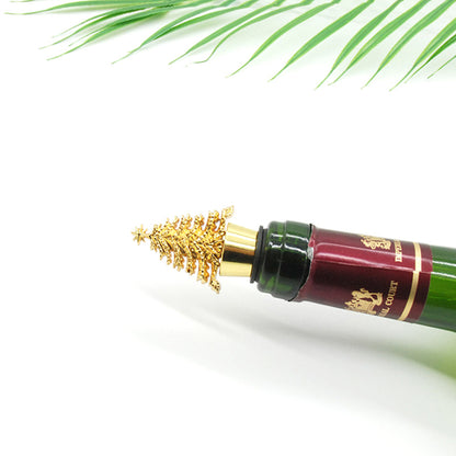 Gold Christmas Tree Shape Wine Stopper