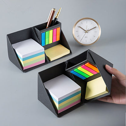 Creative Foldable Memo Box Sticky Note Set Pen Holder