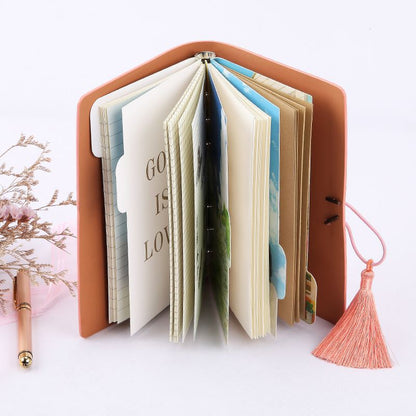 A6 PU Leather Notebook Daily Journal Daybook