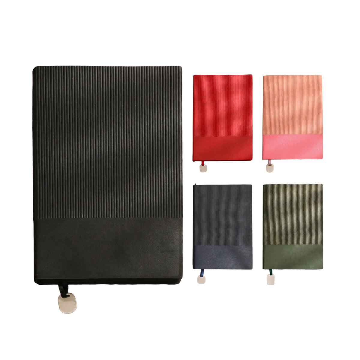 Compact A5 Notebook With Dual-Texture Cover (100Sheets) - Spacious Portable Journal For Daily Notes&