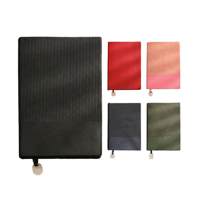 Compact A5 Notebook With Dual-Texture Cover (100Sheets) - Spacious Portable Journal For Daily Notes&