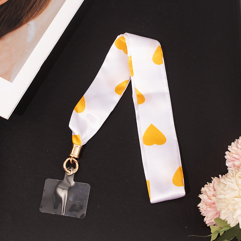 2" Full Custom Silk Feeling Satin Phone Lanyard Badge Lanyard Neck Strap w/Lanyard Pad Compatible #4