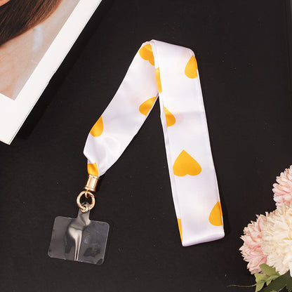 2" Full Custom Silk Feeling Satin Phone Lanyard Badge Lanyard Neck Strap w/Lanyard Pad Compatible #4