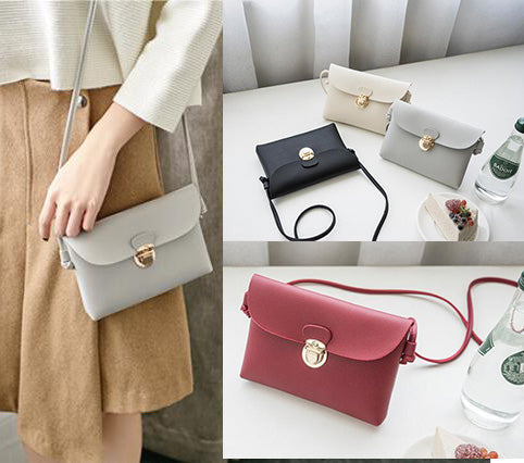 Mini PU Leather Single Shoulder Strap Cross Body Bag