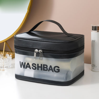 Frosted Surface Makeup Zipper Bag