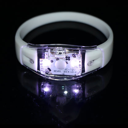 Button control LED Luminous Silicone Bracelet Rave Concert Birthday Carnival Party Favors Gift