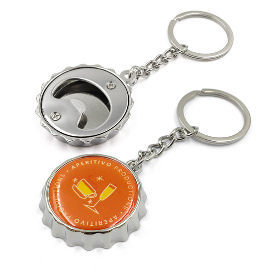 Bottle Cap Bottle Opener Keychain