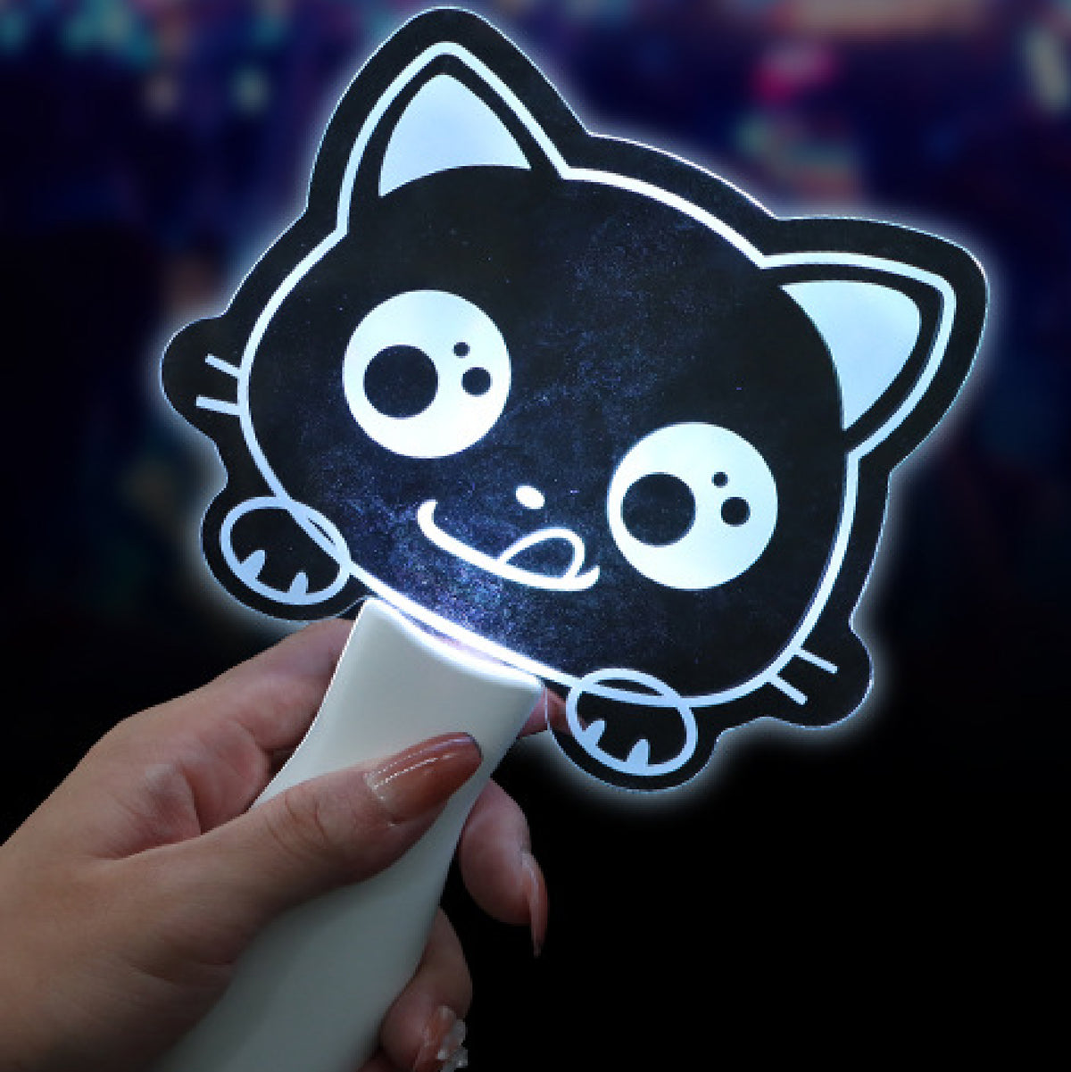 Dark Party Glow Stick Custom Cat Light Stick Handheld Glow Sign - Multi Colors Light