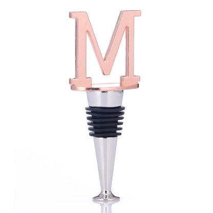 Metal Letter M Shape Reusable Wine Bottle Stoppers