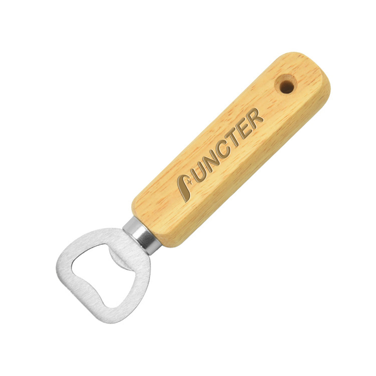 Wooden Handle Stainless Steel Bottle Opener