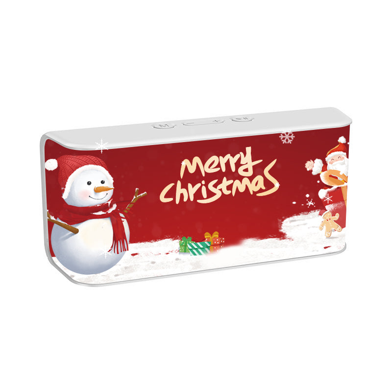 Square Portable Mini Speaker W/800 mAh Battery-Full Printed On Front