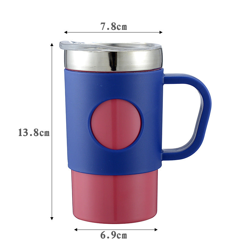 13 oz /400ml Coffee Mug Camping Mug Travel Tumbler Cup Insulated Water Bottle with Straw