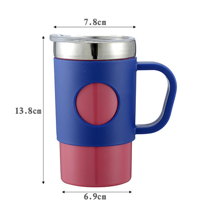 13 oz /400ml Coffee Mug Camping Mug Travel Tumbler Cup Insulated Water Bottle with Straw