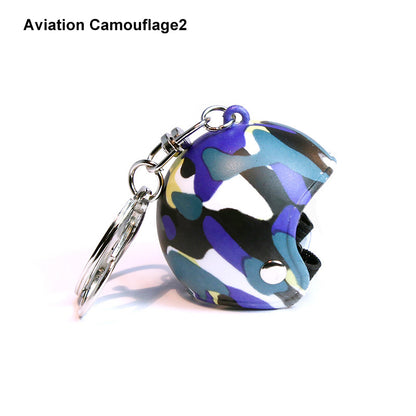 Custom Camouflage Motorcycle Helmet Keychain Phone Pendant Bag Keyring Bag Pendant Charm Accessories