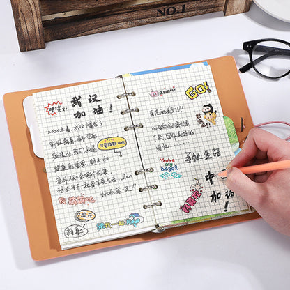 A6 PU Leather Notebook Daily Journal Daybook