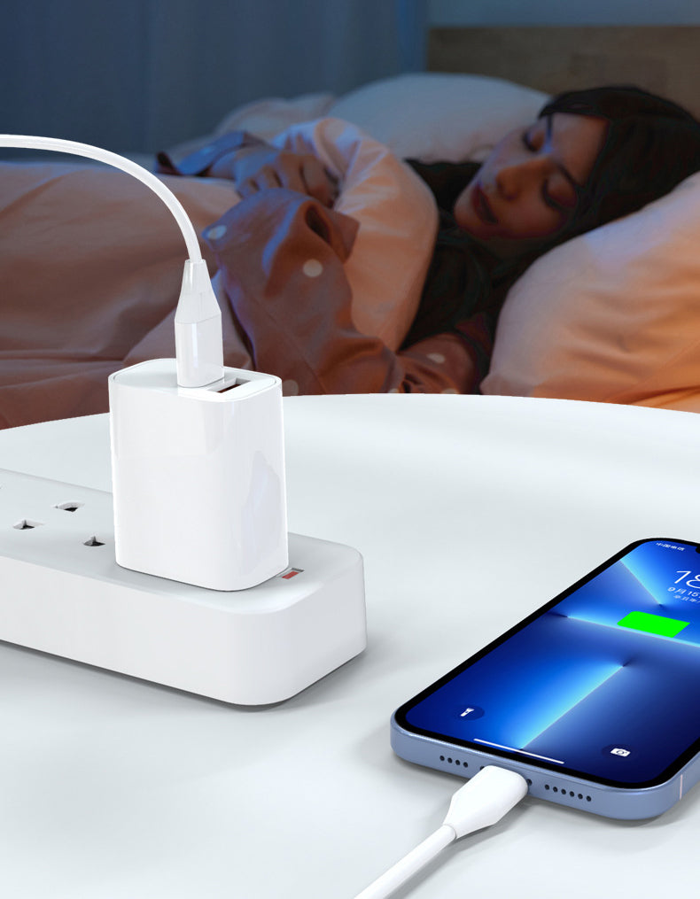 PD 30W + QC3.0 Dual Port Travel Charger W/ETL/FCC Certification