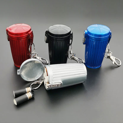 Metal Storage Bucket Keychain